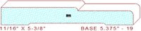 Baseboard 5-3/8" - 19 Baseboard 5-3/8" - 19