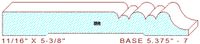 Baseboard 5-3/8" - 7 Baseboard 5-3/8" - 7