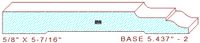 Baseboard 5-7/16" - 2 Baseboard 5-7/16" - 2