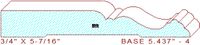 Baseboard 5-7/16" - 4 Baseboard 5-7/16" - 4