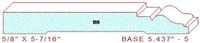 Baseboard 5-7/16" - 5 Baseboard 5-7/16" - 5