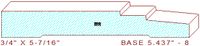 Baseboard 5-7/16" - 8 Baseboard 5-7/16" - 8