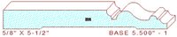 Baseboard 5-1/2" - 1 Baseboard 5-1/2" - 1
