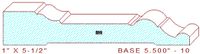 Baseboard 5-1/2" - 10 Baseboard 5-1/2" - 10