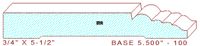 Baseboard 5-1/2" - 100 Baseboard 5-1/2" - 100