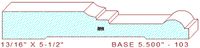 Baseboard 5-1/2" - 103 Baseboard 5-1/2" - 103