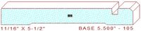 Baseboard 5-1/2" - 105 Baseboard 5-1/2" - 105