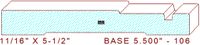 Baseboard 5-1/2" - 106 Baseboard 5-1/2" - 106