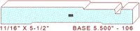 Baseboard 5-1/2" - 106