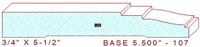 Baseboard 5-1/2" - 107 Baseboard 5-1/2" - 107