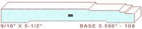 Baseboard 5-1/2" - 108 Baseboard 5-1/2" - 108