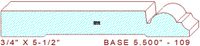 Baseboard 5-1/2" - 109 Baseboard 5-1/2" - 109