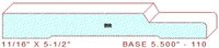 Baseboard 5-1/2" - 110 Baseboard 5-1/2" - 110