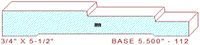 Baseboard 5-1/2" - 112 Baseboard 5-1/2" - 112