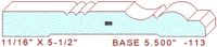 Baseboard 5-1/2" - 113 Baseboard 5-1/2" - 113