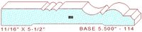 Baseboard 5-1/2" - 114 Baseboard 5-1/2" - 114