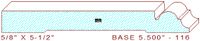 Baseboard 5-1/2" - 116 Baseboard 5-1/2" - 116