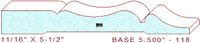 Baseboard 5-1/2" - 118 Baseboard 5-1/2" - 118