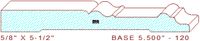 Baseboard 5-1/2" - 120 Baseboard 5-1/2" - 120