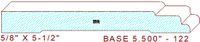 Baseboard 5-1/2" - 122 Baseboard 5-1/2" - 122