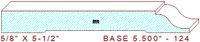 Baseboard 5-1/2" - 124 Baseboard 5-1/2" - 124