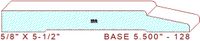 Baseboard 5-1/2" - 128 Baseboard 5-1/2" - 128