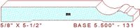 Baseboard 5-1/2" - 131 Baseboard 5-1/2" - 131