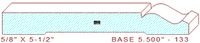 Baseboard 5-1/2" - 133 Baseboard 5-1/2" - 133