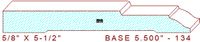 Baseboard 5-1/2" - 134 Baseboard 5-1/2" - 134