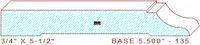 Baseboard 5-1/2" - 135 Baseboard 5-1/2" - 135