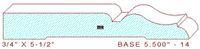 Baseboard 5-1/2" - 14 Baseboard 5-1/2" - 14