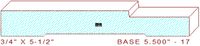 Baseboard 5-1/2" - 17 Baseboard 5-1/2" - 17