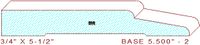 Baseboard 5-1/2" - 2 Baseboard 5-1/2" - 2