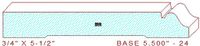Baseboard 5-1/2" - 24 Baseboard 5-1/2" - 24