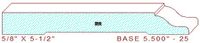 Baseboard 5-1/2" - 25 Baseboard 5-1/2" - 25