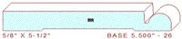 Baseboard 5-1/2" - 26 Baseboard 5-1/2" - 26