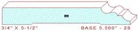Baseboard 5-1/2" - 28 Baseboard 5-1/2" - 28