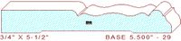 Baseboard 5-1/2" - 29 Baseboard 5-1/2" - 29