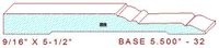 Baseboard 5-1/2" - 32 Baseboard 5-1/2" - 32