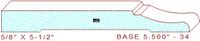 Baseboard 5-1/2" - 34 Baseboard 5-1/2" - 34
