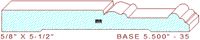 Baseboard 5-1/2" - 35 Baseboard 5-1/2" - 35