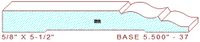 Baseboard 5-1/2" - 37 Baseboard 5-1/2" - 37