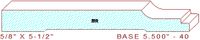 Baseboard 5-1/2" - 40 Baseboard 5-1/2" - 40