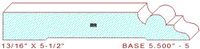 Baseboard 5-1/2" - 5 Baseboard 5-1/2" - 5