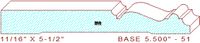 Baseboard 5-1/2" - 51 Baseboard 5-1/2" - 51