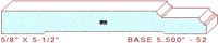 Baseboard 5-1/2" - 52 Baseboard 5-1/2" - 52