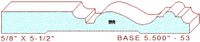 Baseboard 5-1/2" - 53 Baseboard 5-1/2" - 53