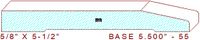 Baseboard 5-1/2" - 55 Baseboard 5-1/2" - 55