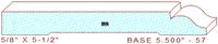 Baseboard 5-1/2" - 57 Baseboard 5-1/2" - 57