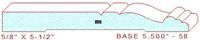 Baseboard 5-1/2" - 58 Baseboard 5-1/2" - 58